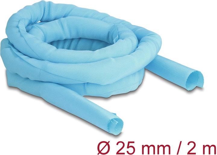 Image du produit Delock Gaine de câble autobloquante 2 m x 25 mm bleu (Gaines pour câbles, 200 cm)