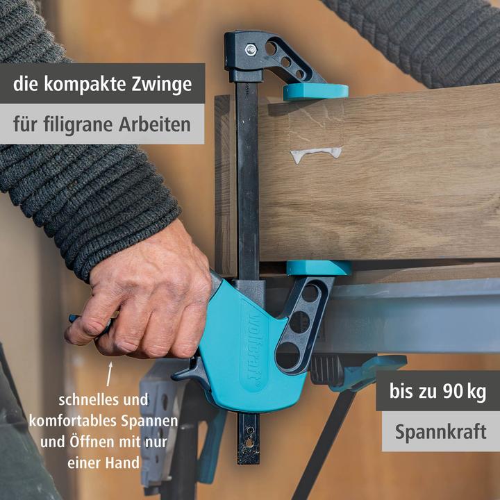 Produktbild wolfcraft 1 EHZ - Einhandzwinge Easy 75/300mm (300 mm)