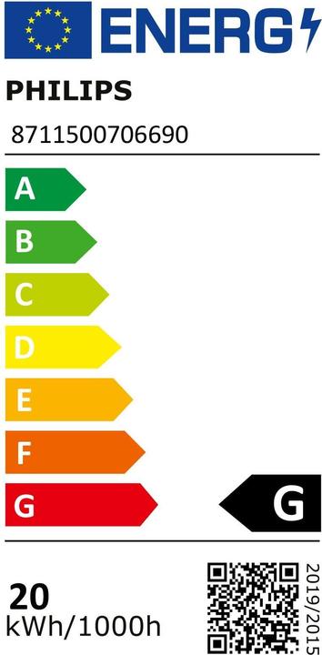 Energie-Label Philips Master PL (2G11, 18 W, 1200 lm, 1 x, G)