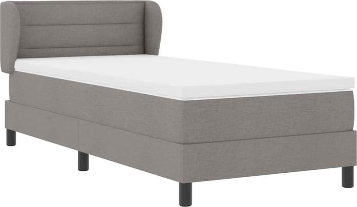 Produktbild VidaXL Boxspringbett Mit Matratze Stoff Taupe (80 x 200 cm)