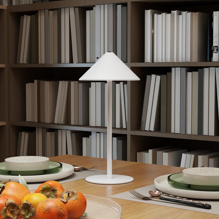 Produktbild Homcom Tischlampe Metall Weiss (160 lm)