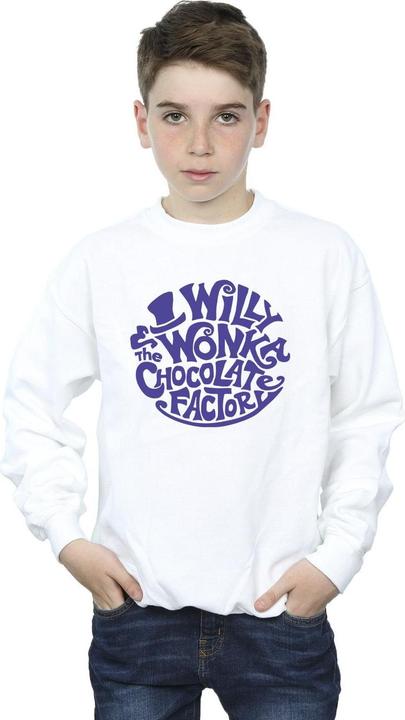 Immagine prodotto Willy Wonka & the Chocolate Factory Typed Logo Felpa Ragazzi (116)