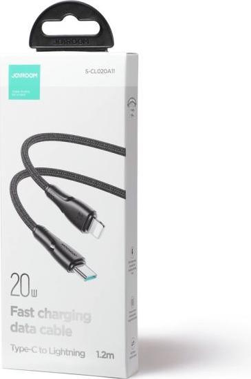 Actual product image Joyroom S-CL020A11 Surpass Series 20W Type-C to Lightning Fast Charging Data Cable 1.2m-Black (1.20 m, 20 W)
