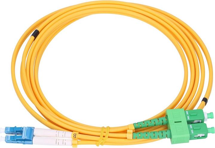 Produktbild Extralink LC/UPC-SC/APC | Patchcord | Jednomodowy, Duplex, G657A, 3mm, 2m (S/FTP, CAT6, 2 m)