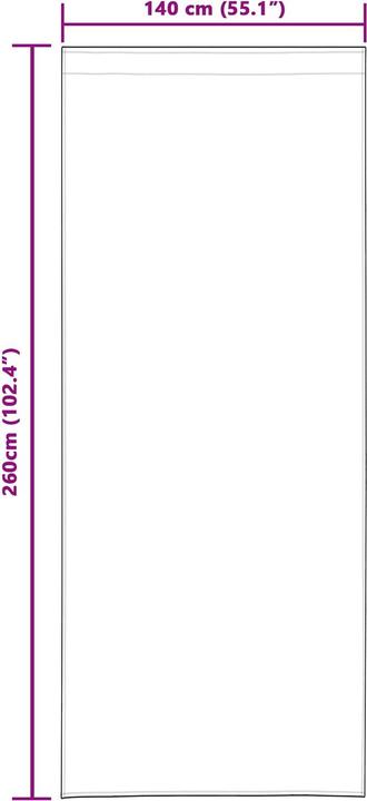 Actual product image vidaXL Blackout curtains with top tapes (140 x 260 cm)