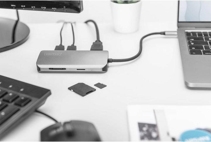 Image du produit Digitus Station d'accueil universelle USB-C™, 8 ports (Port de connexion (propriétaire), 8 ports)
