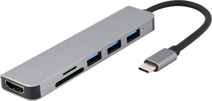 Actual product image Gembird A-CM-COMBO6-02 (USB-C, 6 ports)