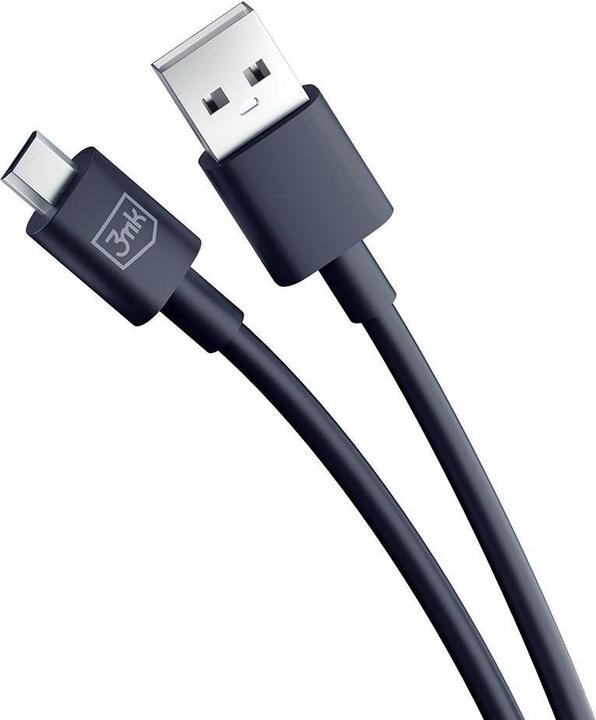 Image du produit 3MK Câble Hyper Cable USB-A - Micro USB 1.2m 5V 2,4A Czarny/Black (1.20 m, USB 3.0, 12 W)