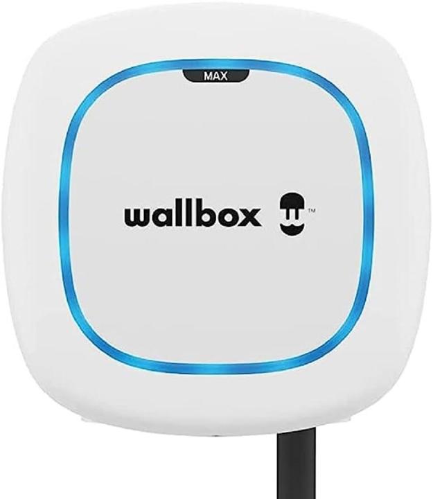 Wallbox Pulsar Max Electric Vehicle charge, 7 metre cable Type 2, 22kW, OCPP + DC, White (Type 2, 22 kW)