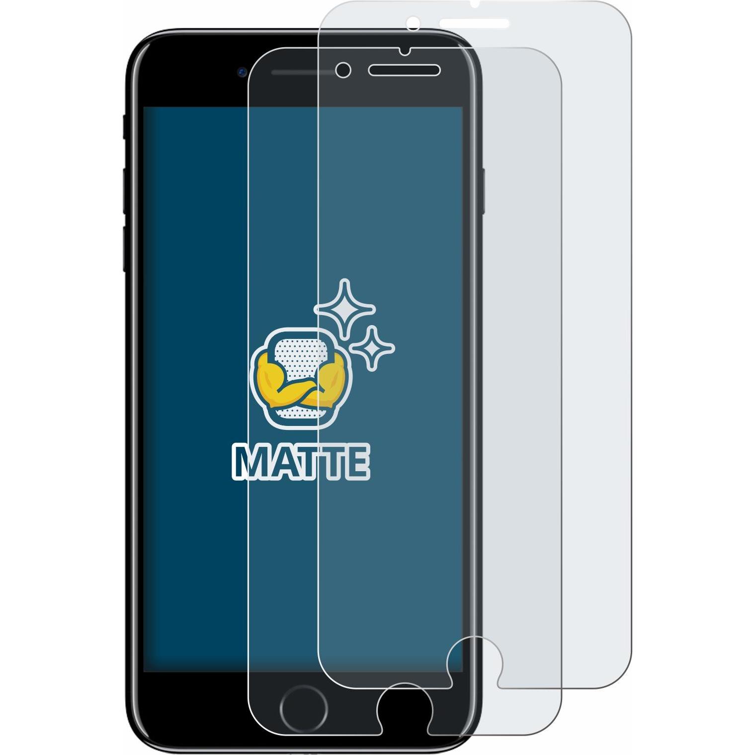 Thumbnail - BROTECT Entspiegelungs-Schutzfolie Displayschutz Matt (2 Stück, Apple iPhone 7 Plus), Smartphone Schutzfolie, Grau