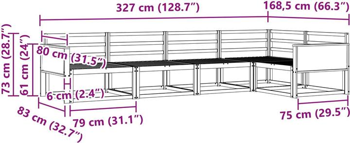 Produktbild vidaXL Gartenmöbel Set