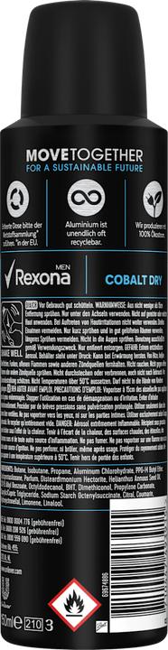 Actual product image Rexona Cobalt Dry (Spray, 150 ml)
