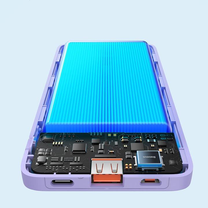 Produktbild Baseus Airpow 10000mAh 20W Powerbank (purple) (10000 mAh, 20 W, 37 Wh)