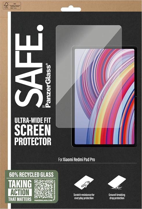 Immagine prodotto PanzerGlass SAFE. by ® Screen Protector Xiaomi Redmi Pad Pro | Ultra-Wide Fit (1 pz., Xiaomi Redmi Pad Pro)