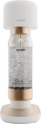 Actual product image Mysoda Incl. 1 quick-lock premium flask - Aluminium - Hvid/kobberfarvet