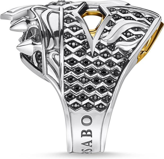 Produktbild Thomas Sabo Ring Totenkopf Ritter (54, 925 Silber)
