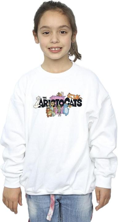 Actual product image Disney Girls The Aristocats Music Logo Sweatshirt (152, 158)