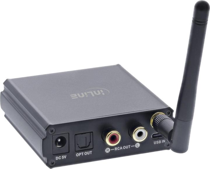 Image du produit InLine Récepteur hi-fi Bluetooth 5.1 & USB DAC, avec LCD (Récepteur)