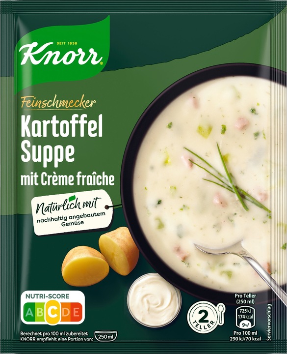 Produktbild Knorr Feinschmecker Kartoffel Creme fraiche Suppe 500 ml (500 ml)