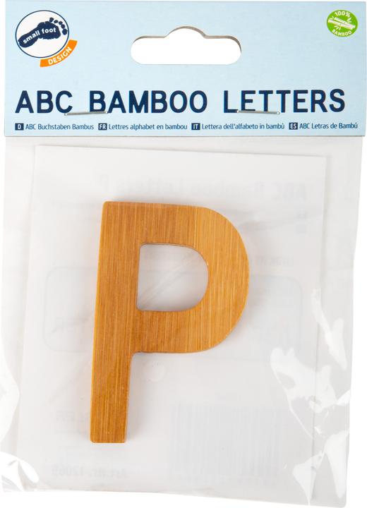 Actual product image small foot ABC letters P