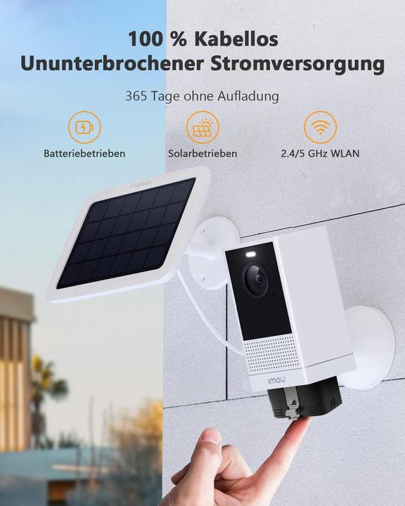 Immagine prodotto Imou Überwachungskamera mit Solarpanel und Nachtsicht