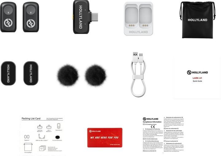 Actual product image Hollyland Lark A1 Mini Duo (Type-C)
