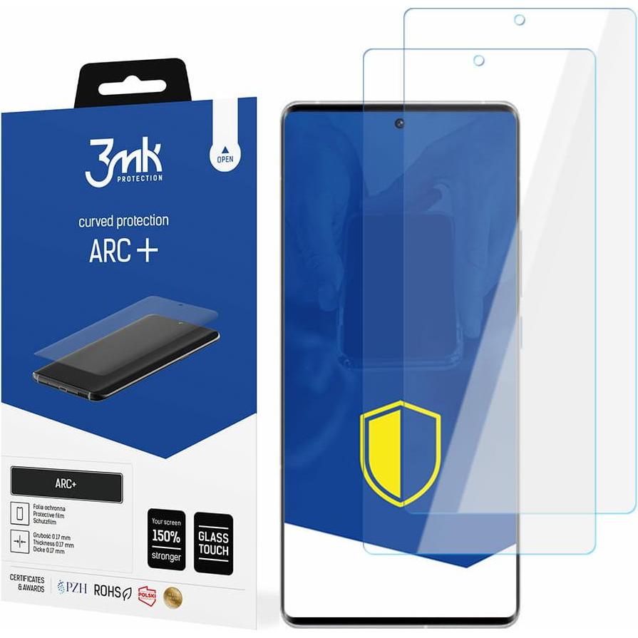 3MK Folia ARC+ Vivo iQOO 10 Pro Fullscreen Folia (1 Stück, Vivo IQOO), Smartphone Schutzfolie, Grau