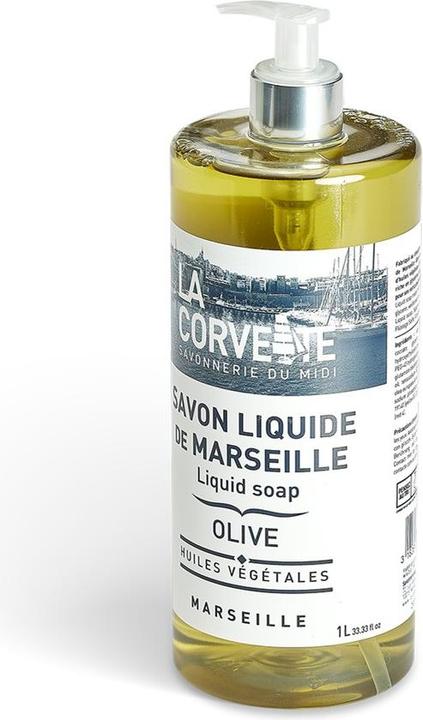 Actual product image La Corvette Marseille Soap for Body Fluid Olive 1 l - (Liquid soap, 1000 ml)