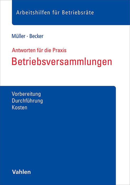 Nährwerte und Zutaten Betriebsversammlungen (Deutsch, Marc Becker, Stefan Müller, 2024)