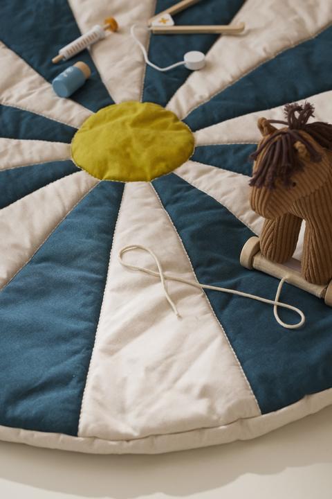Actual product image Kids Concept - Play Mat Circus - Teal - 112x112x2 cm