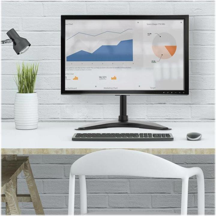 Produktbild Eaton Single-Display Desktop Monitor Stand for 33,02cm 13Zoll to 68,58cm 27Zoll Flat-Scree (Tisch, 27")