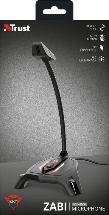 Produktbild Trust GXT 215 Zabi LED beleuchtetes USB Gaming Mikrofon