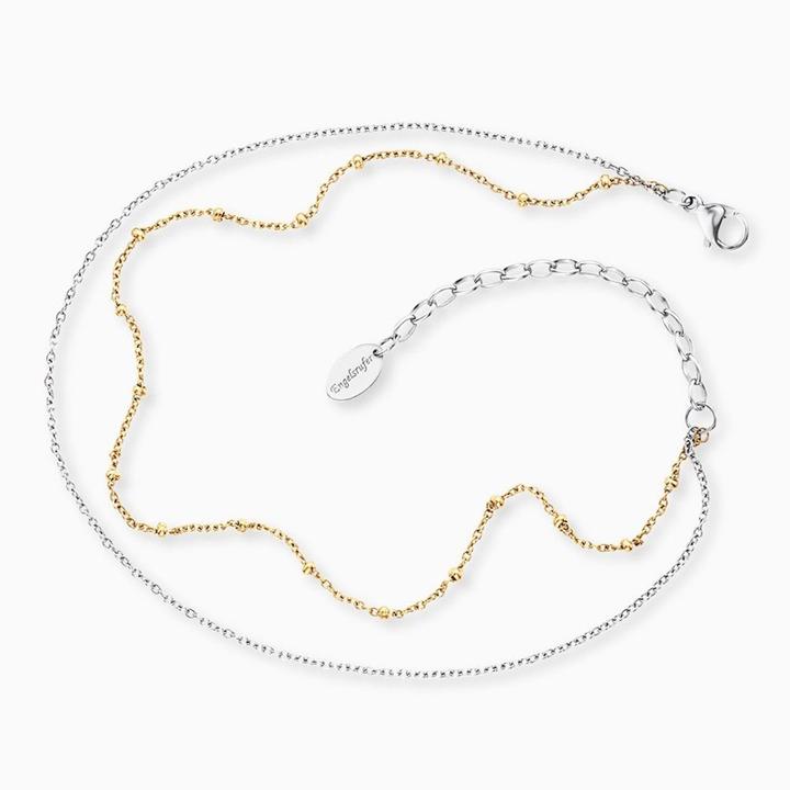 Actual product image Engelsrufer Anklet Dots Bicolor (Stainless steel, 27 cm)