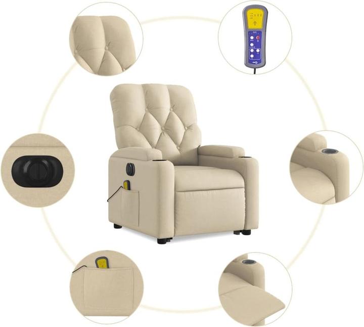 Image du produit vidaXL Massagesessel mit Aufstehhilfe