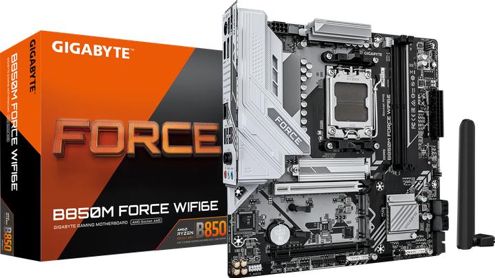 Gigabyte Mainboard||AMD B850|SAM5|Micro-ATX|Memory DDR5|Memory slots 2|B850MFORCEWF6E (AM5, AMD B850, Micro ATX (mATX))