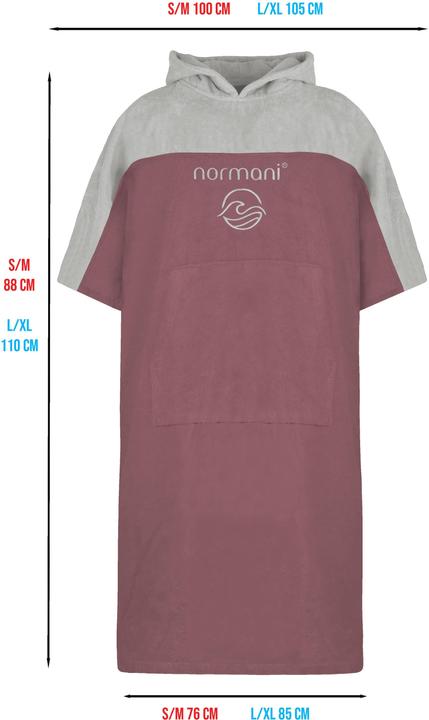 Actual product image Normani Ladies Surfer Poncho Kuta - 8779 (S, M)