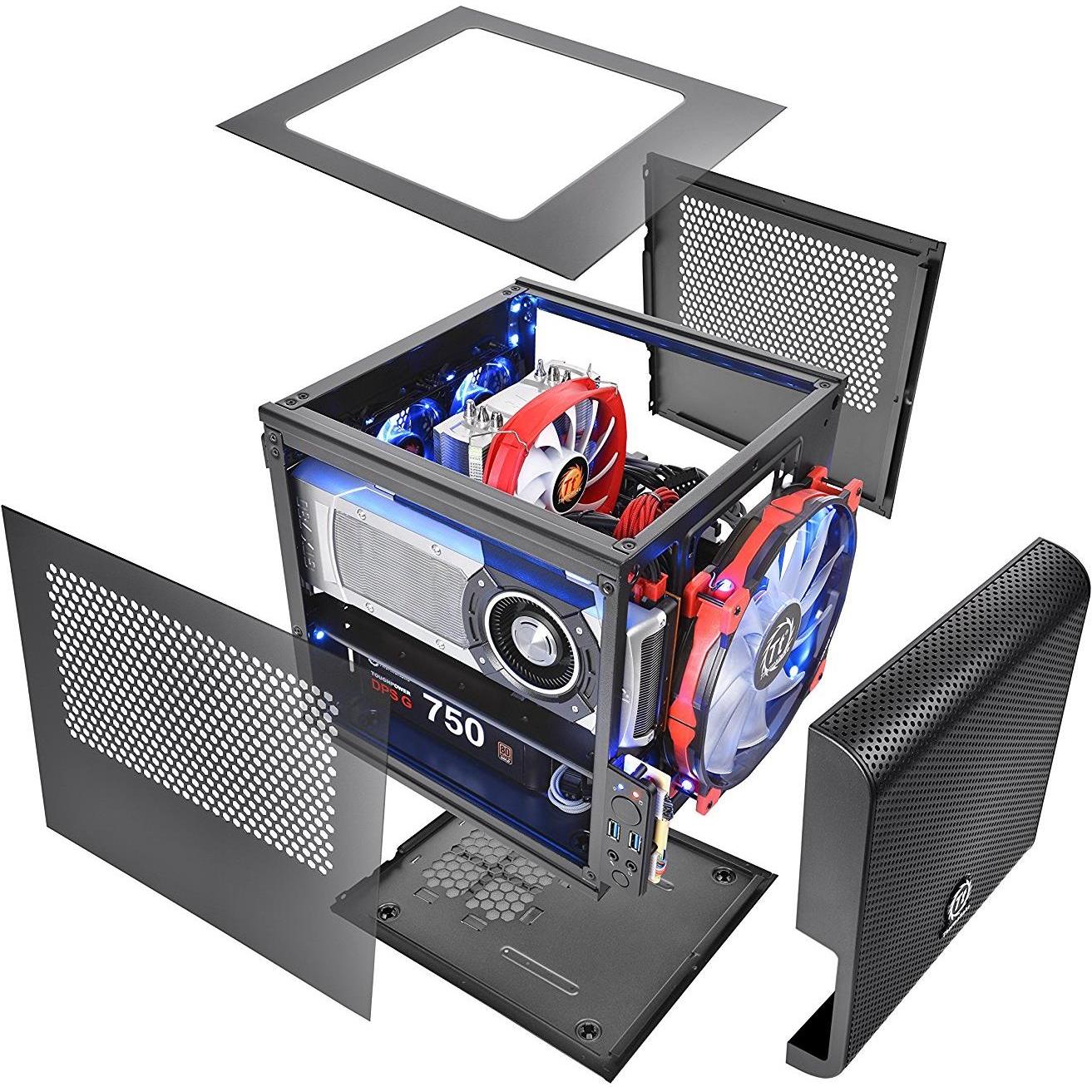 Thumbnail - Thermaltake Core V1 (Mini-ITX), PC Gehäuse, Schwarz