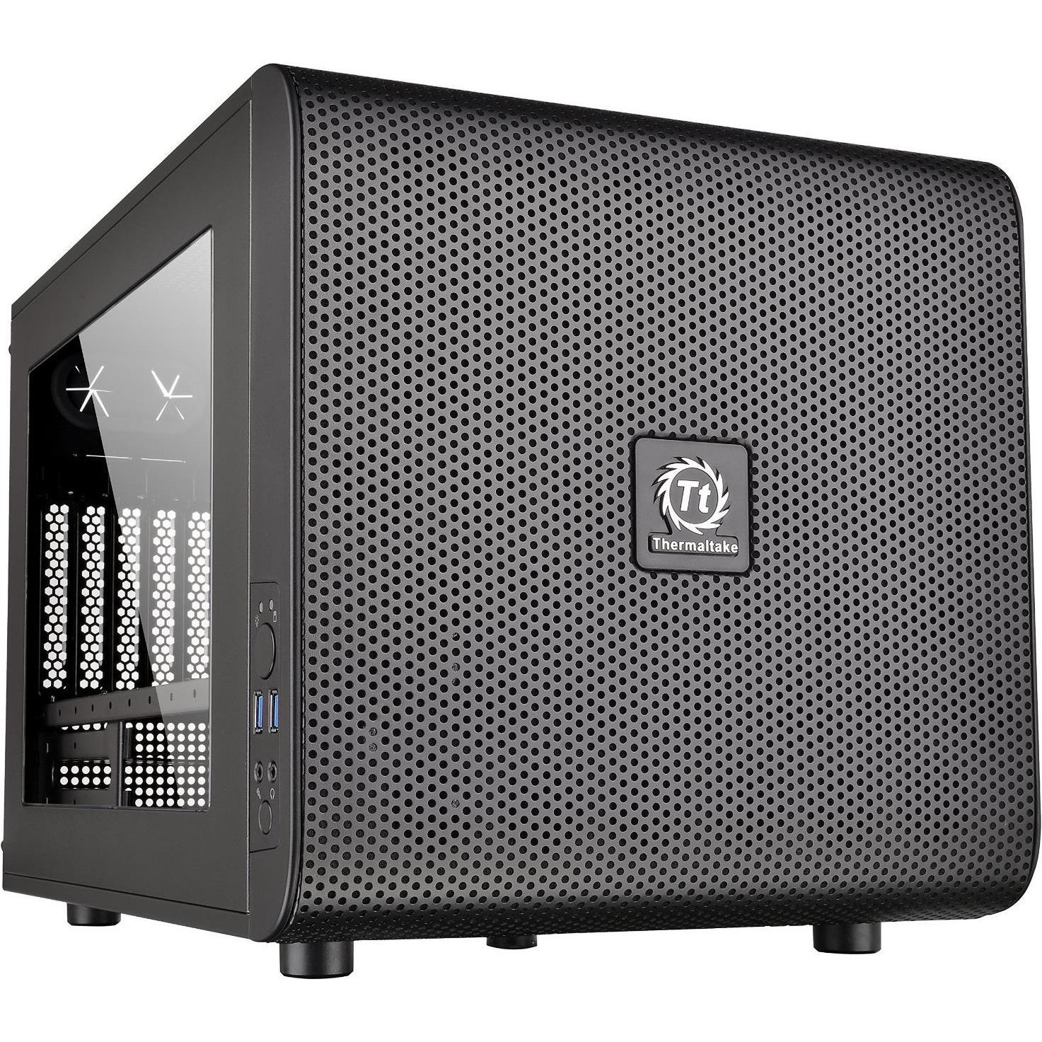 Thermaltake Core V21 (mATX), PC Gehäuse, Schwarz