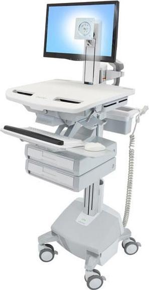 Productafbeelding Ergotron Trolley voor LCD-scherm/Keyboard/Muis/CPU/Notebook/Barcode Scanner - Medisch