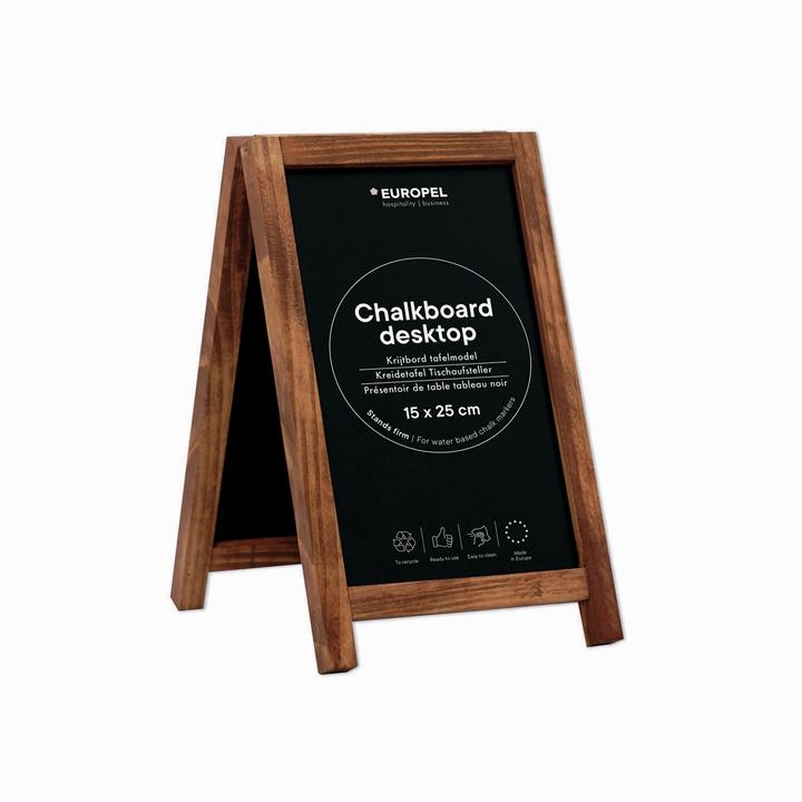 Produktbild Europel Kreidetafel Tischaufsteller, Mini, natur