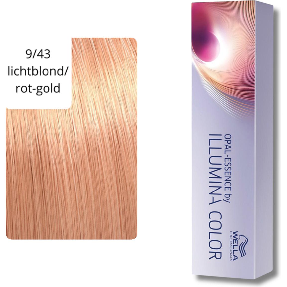 Thumbnail - Wella, Haarfarbe, Illumina Color (9/43 lichtblond rot-gold)