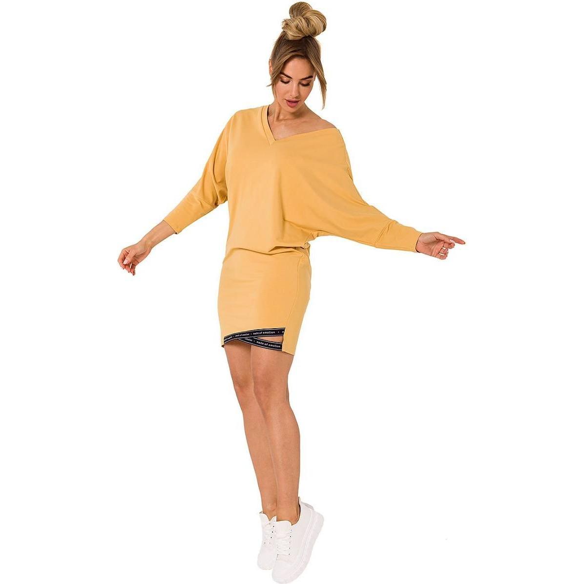 Made of Emotion, Damen, Kleider, Alltagskleid Moe, Gelb, (XXL)