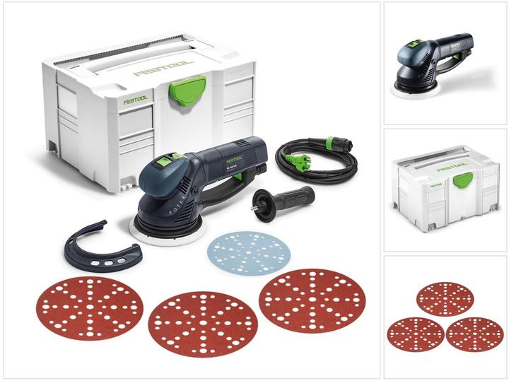 Actual product image Festool RO 150 FEQ-Plus ROTEX Ponceuse roto-excentrique 720 W avec boîtier Systainer + Patin de (Eccentric grinder)
