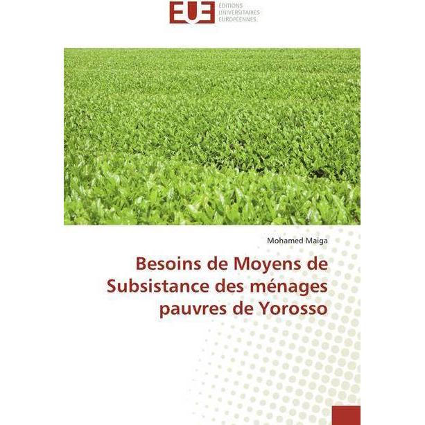 Besoins de Moyens de Subsistance des ménages pauvres de Yorosso, Fachbücher von Mohamed Maiga