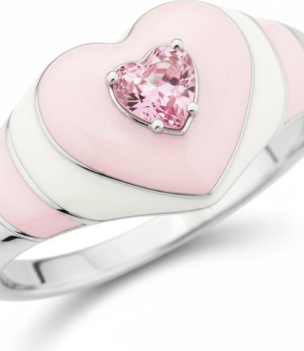 Produktbild Thomas Sabo Ring Herz mit Pinkem Stein Silber (50, 925 Silber)