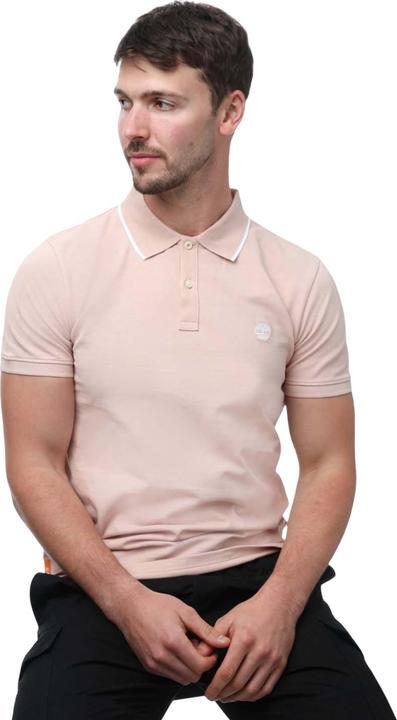 Actual product image Timberland Mens Printed Short-Sleeved Polo Shirt (L)
