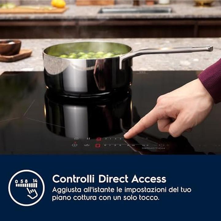 Produktbild Electrolux LIL61443C Schwarz Eingebautes 59 cm Induktionskochfeld 4 Herd(e)