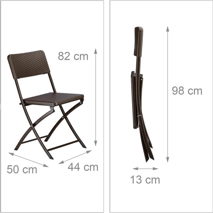 Actual product image Relaxdays Gartenmöbel Set (60 x 60 x 75.50 cm)