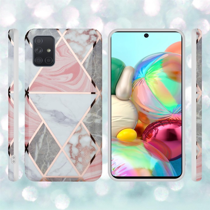Image du produit Cadorabo Couverture IMD TPU Marbre coloré (Samsung Galaxy A51 5G)