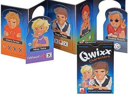 Immagine prodotto ASS Altenburg Qwixx Personaggi, gioco di dadi, per 2-5 giocatori, da 8 anni (espansione DE) (Tedesco)